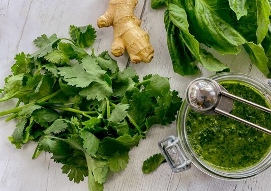 Cilantro Mint Basil Sauce
