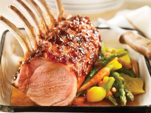 Recettes Québec - Carré de porc glacé à l'érable