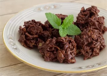 Chocolate Peanut Butter Cornflake Cookies