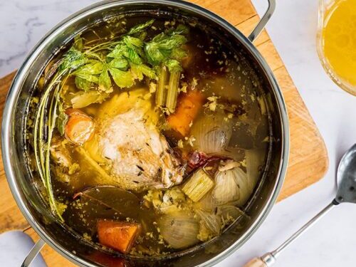 Homemade Chicken and Vegetable Broth