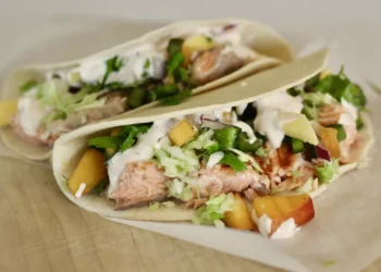 Salmon Tacos with Mango Salsa