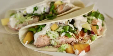 Salmon Tacos with Mango Salsa
