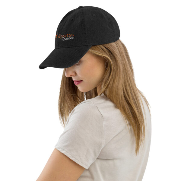 Recettes Québec Black Denim Hat – Image 3